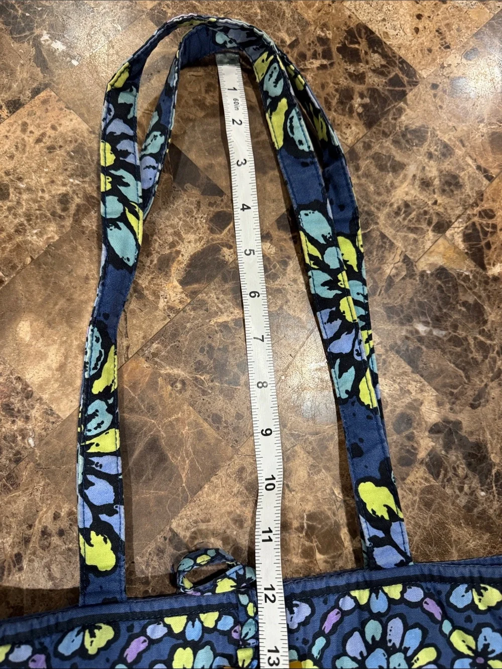 Vera Bradley Indigo Pop Blue Flower (retired) Tote Bag